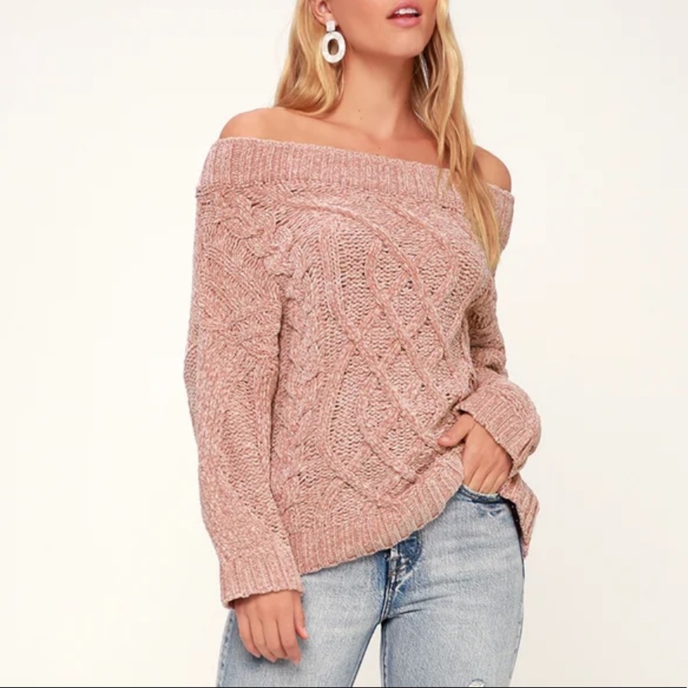 Pink Lulus Knit Sweater
